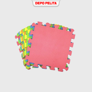 Karpet Puzzle Warna-Warni - Pelindung Lantai Ruang Bermain (Motif 1)