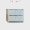 Nakas Minimalis Modern 2 Laci Kayu Serbaguna - Side Table Aesthetic Meja Samping Tempat Tidur - Image 2