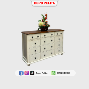 Lemari Laci Klasik 12 Pintu: Solusi Penyimpanan Elegan & Luas