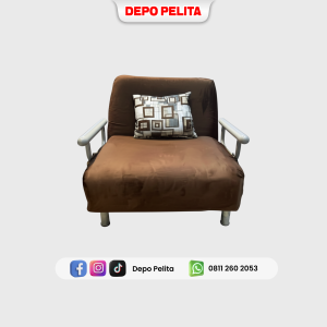 Sofa Single Bed Lipat Multifungsi Minimalis - Kursi Santai Ruang Tamu - Sofa Jason