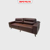 Sofa 3d Winston - Sofa 2 Seater Klasik Modern Coklat - Sofa Tamu Minimalis - Sofa Kulit Sintetis - Sofa Ruang Keluarga - Image 2