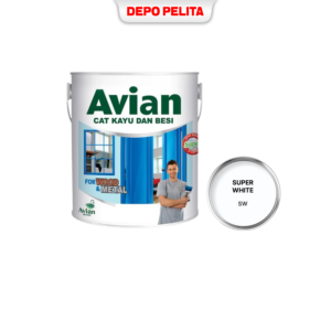 Cat Avian Kayu Besi Super White 0,9 Lt