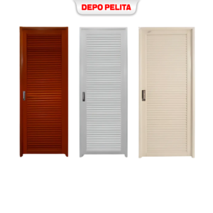 Pintu Wadja Uk 70Cm X 200Cm (Putih, Coklat, Cream)